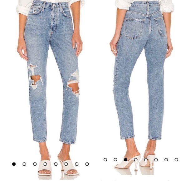 Agolde Fen High Rise Relaxed Taper Jeans in Wander 23 - Picture 1 of 14